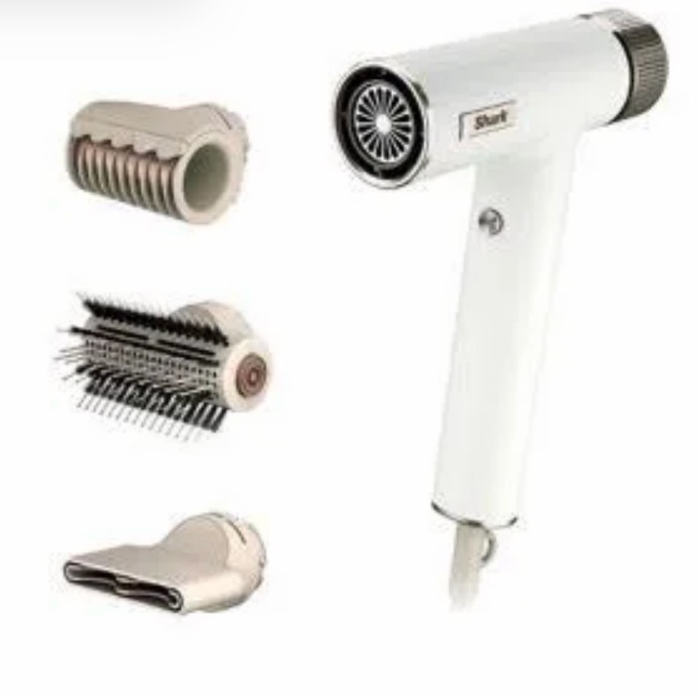 Shark White RapidGloss IQ Speed Styling Hair Dryer